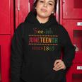 Free-Ish Since 1865 With Pan African Flag For Juneteenth Women Hoodie Funny Gifts