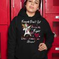 Friends Dont Let Friends Fight Brain Aneurysm Alone Unicorn Burgundy Ribbon Brain Aneurysm Bpd Brain Aneurysm V2 Women Hoodie Funny Gifts