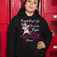 Friends Dont Let Friends Fight Pagets Disease Alone Unicorn Pink Ribbon Pagets Disease Pagets Disease Awareness Women Hoodie Funny Gifts