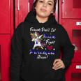Friends Dont Let Friends Fight Paralysis Alone Unicorn Blue Ribbon Paralysis Paralysis Awareness Women Hoodie Unique Gifts