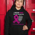 Gifts I Wear Pink For My Daughter Breast Cancer Awareness Women Hoodie Unique Gifts
