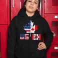 Happy Canada Day Usa Pride Us Flag Day Useh Canadian Women Hoodie Funny Gifts
