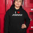 I Heart Johnny Red Heart Women Hoodie Unique Gifts