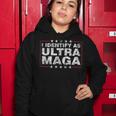 I Identify As Ultra Maga Support Great Maga King 2024 Women Hoodie Funny Gifts