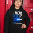 I Wear Blue For My Grandma Support Als Awareness Women Hoodie Unique Gifts