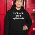 Its On The Syllabus Clap Funny Professor Grad Student Ta Women Hoodie Unique Gifts