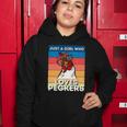 Just A Girl That Loves Peckers Funny Chicken Woman Tee Women Hoodie Unique Gifts