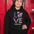 Love Stethoscope Nurse Fourth 4Th Of July Nursing Patriot Women Hoodie Funny Gifts
