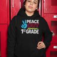 Peace Out 1St Grade Last Day Of School Teacher Girl Boy Women Hoodie Unique Gifts