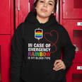 Pride Month Rainbow Is My Blood Type Lgbt Flag Women Hoodie Unique Gifts