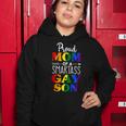 Proud Mom Of A Smartass Gay Son Funny Lgbt Ally Mothers Day Women Hoodie Funny Gifts