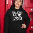 Retired Music Teacher Schedule 1 Music Teacher Gift Women Hoodie Unique Gifts