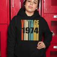Retro Vintage 1974 48 Yrs Old Bday 1974 48Th Birthday Women Hoodie Unique Gifts