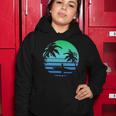 Retro Water Sport Surfboard Palm Tree Sea Tropical Surfing Women Hoodie Unique Gifts