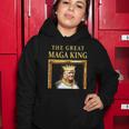 The Great Maga King Trump Portrait Ultra Maga King Women Hoodie Unique Gifts