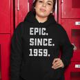 Womens 63Rd Birthday Gift Vintage Epic Since 1959 63 Years Old Women Hoodie Unique Gifts