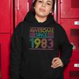 Womens Awesome Since 1983 39Th Birthday Gifts 39 Years Old Women Hoodie Unique Gifts