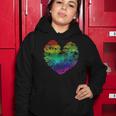 Womens Rainbow Cloudy Heart Lgbt Gay & Lesbian Pride Gift Women Hoodie Unique Gifts