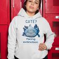 Cute Axolotl Facing Extinction Women Hoodie Funny Gifts