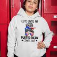 Cute Until My Puerto Rican Comes Out Messy Bun Hair Women Hoodie Unique Gifts