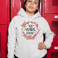 Floral 60 Years Old 60Th Birthday Women 60 Years Loved Women Hoodie Funny Gifts