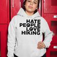 Hate People Love Hiking V2 Women Hoodie Funny Gifts