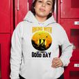 Hiking With My Puppy Good Day Women Hoodie Funny Gifts