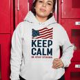 Keep Calm And Stay Strong Tshirt American Tshirt United State Of America Women Hoodie Funny Gifts