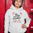 Kids Cute Big Sister Floral Design Toddler Girl Women Hoodie Unique Gifts