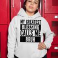 My Greatest Blessing Calls Me Bruh Vintage Mothers Day Women Hoodie Personalized Gifts