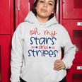Oh My Stars And Stripes Fourth Of July For Women Kids V2 Women Hoodie Funny Gifts