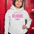 Promoted To Bubbe Baby Reveal Gift Jewish Grandma Women Hoodie Unique Gifts