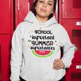 School Is Important But Summer Is Importanter Watermelon Design Women Hoodie Funny Gifts