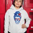 Ultra Maga Red White Blue Skull Women Hoodie Funny Gifts