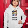 Ultra Mega Messy Bun 2022 Trump Republicans Conservatives Women Hoodie Funny Gifts