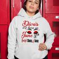Womens Divas Are Born On June 30Th Cancer Girl Astrology June Queen V Neck Women Hoodie Unique Gifts