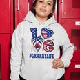 Womens Granny Love Usa Flag Grandma 4Th Of July Family Matching Women Hoodie Funny Gifts