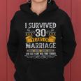 30Th Wedding Anniversary Couples Husband Wife 30 Years V2 Women Hoodie