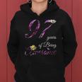 97 Years Old Awesome Floral 1925 97Th Birthday Gift Women Hoodie