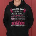 Amberly Name Gift And God Said Let There Be Amberly Women Hoodie