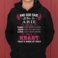 Arie Name Gift And God Said Let There Be Arie Women Hoodie