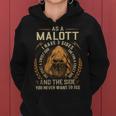 As A Malott I Have A 3 Sides And The Side You Never Want To See Women Hoodie