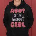 Aunt Of The Sweet Girl Donut Birthday Party Outfit Family Women Hoodie