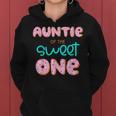 Auntie Of The Sweet One First Birthday Matching Family Donut Women Hoodie