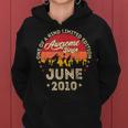 Awesome Since June 2010 Vintage 12Th Birthday V2 Women Hoodie