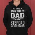 Best Dad And Stepdad Cute Fathers Day Gift From Wife V2 Women Hoodie