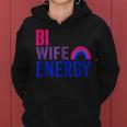 Bi Wife Energy Bisexual Pride Bisexual Rainbow Flag Bi Pride V2 Women Hoodie