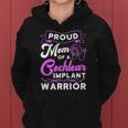 Cochlear Implant Support Proud Mom Hearing Loss Awareness Women Hoodie