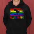 Dinosaur Lgbt Gay Pride Flag Allysaurus AllyRex Men Boys Women Hoodie