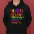 Equal Rights For Others Does Not Mean Equality Tee Pie Women Hoodie
